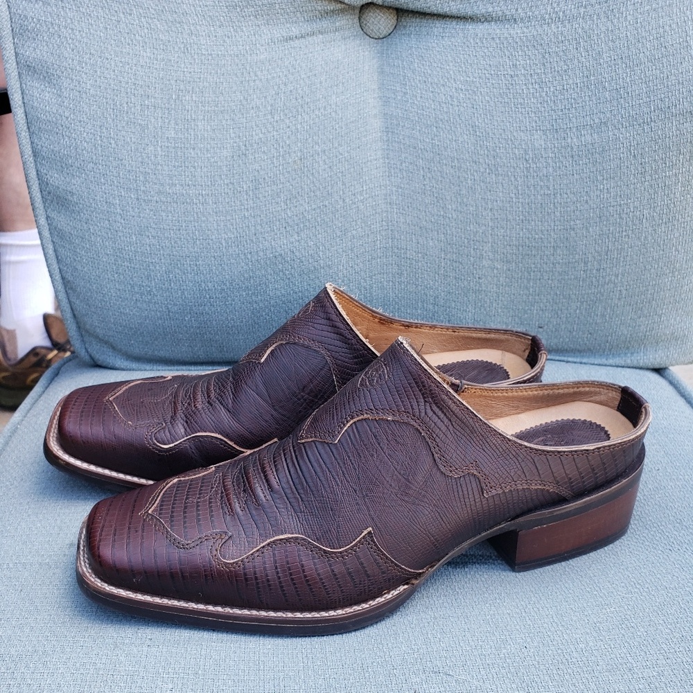 Ariat western slip on square toe mules/clogs 9.5B